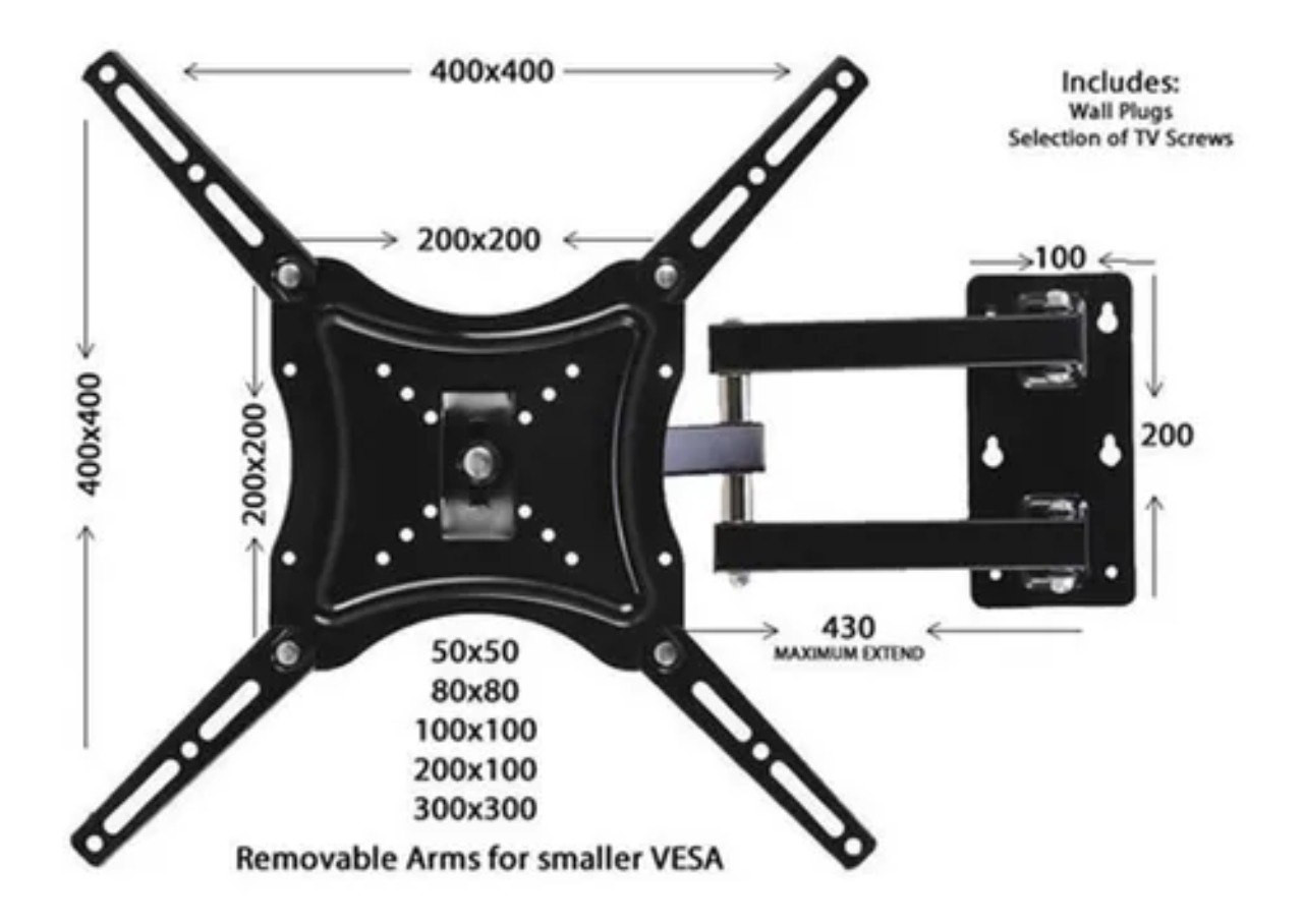 Miniatura 2 de Soporte Base Pared Tv 14" Hasta 55''50kg